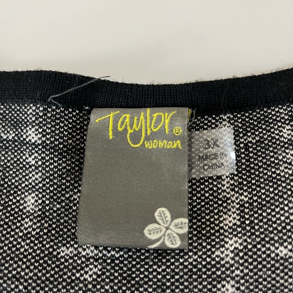 Taylor Short Sleeve Heavy Knit Pullover Tweed Sweater Dress Size 3X - Picture 15 of 16